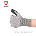 Hespax Cut Protection HPPE -Sicherheitshandschuhe Nitril getaucht